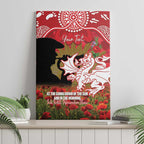 Personalised Dragons Rugby ANZAC Day Canvas Wall Art Last Post Poppy We Will Remember Them