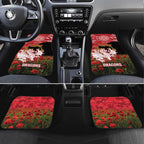 Personalised Dragons Rugby ANZAC Day Car Mats Last Post Poppy We Will Remember Them