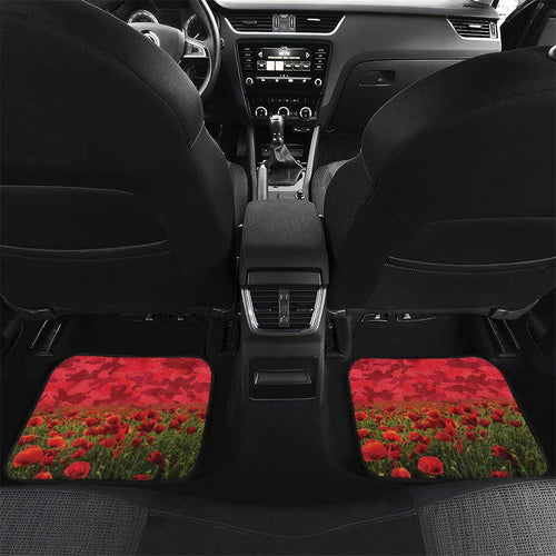 Personalised Dragons Rugby ANZAC Day Car Mats Last Post Poppy We Will Remember Them