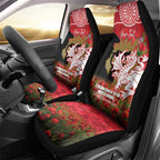 Personalised Dragons Rugby ANZAC Day Car Seat Cover Last Post Poppy We Will Remember Them