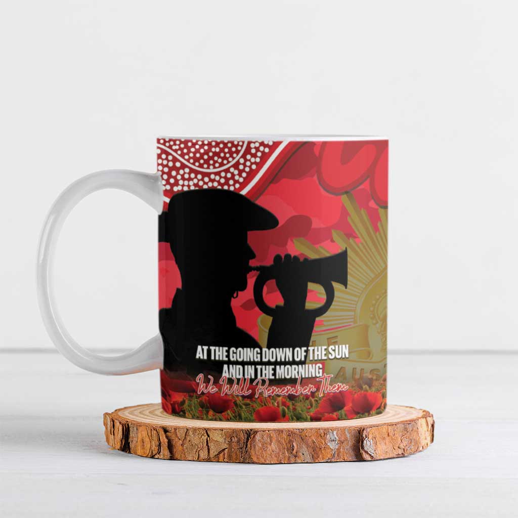 Personalised Dragons Rugby ANZAC Day Ceramic Mug Last Post Poppy We Will Remember Them
