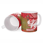 Personalised Dragons Rugby ANZAC Day Ceramic Mug Last Post Poppy We Will Remember Them