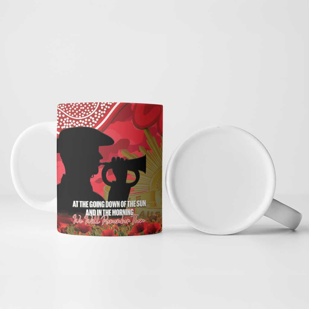 Personalised Dragons Rugby ANZAC Day Ceramic Mug Last Post Poppy We Will Remember Them