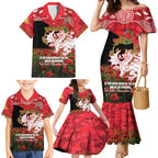 Personalised Dragons Rugby ANZAC Day Family Matching Mermaid Dress and Hawaiian Shirt Last Post Poppy We Will Remember Them