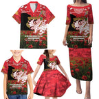 Personalised Dragons Rugby ANZAC Day Family Matching Puletasi and Hawaiian Shirt Last Post Poppy We Will Remember Them