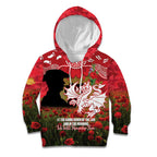 Personalised Dragons Rugby ANZAC Day Kid Hoodie Last Post Poppy We Will Remember Them
