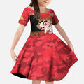 Personalised Dragons Rugby ANZAC Day Kid Short Sleeve Dress Last Post Poppy We Will Remember Them