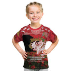 Personalised Dragons Rugby ANZAC Day Kid T Shirt Last Post Poppy We Will Remember Them