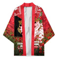 Personalised Dragons Rugby ANZAC Day Kimono Last Post Poppy We Will Remember Them