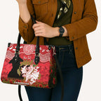 Personalised Dragons Rugby ANZAC Day Leather Bag Last Post Poppy We Will Remember Them