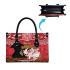 Personalised Dragons Rugby ANZAC Day Leather Bag Last Post Poppy We Will Remember Them