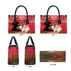 Personalised Dragons Rugby ANZAC Day Leather Bag Last Post Poppy We Will Remember Them