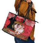 Personalised Dragons Rugby ANZAC Day Leather Tote Bag Last Post Poppy We Will Remember Them