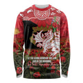 Personalised Dragons Rugby ANZAC Day Long Sleeve Shirt Last Post Poppy We Will Remember Them
