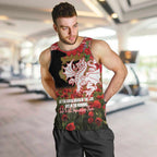 Personalised Dragons Rugby ANZAC Day Men Tank Top Last Post Poppy We Will Remember Them