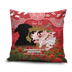 Personalised Dragons Rugby ANZAC Day Pillow Cover Last Post Poppy We Will Remember Them