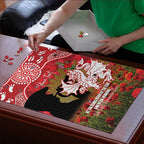 Personalised Dragons Rugby ANZAC Day Puzzle Last Post Poppy We Will Remember Them