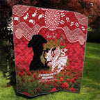 Personalised Dragons Rugby ANZAC Day Quilt Last Post Poppy We Will Remember Them