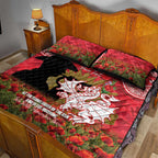 Personalised Dragons Rugby ANZAC Day Quilt Bed Set Last Post Poppy We Will Remember Them