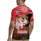 Personalised Dragons Rugby ANZAC Day Rugby Jersey Last Post Poppy We Will Remember Them