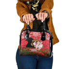 Personalised Dragons Rugby ANZAC Day Shoulder Handbag Last Post Poppy We Will Remember Them