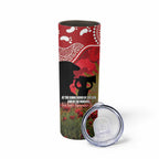 Personalised Dragons Rugby ANZAC Day Skinny Tumbler Last Post Poppy We Will Remember Them