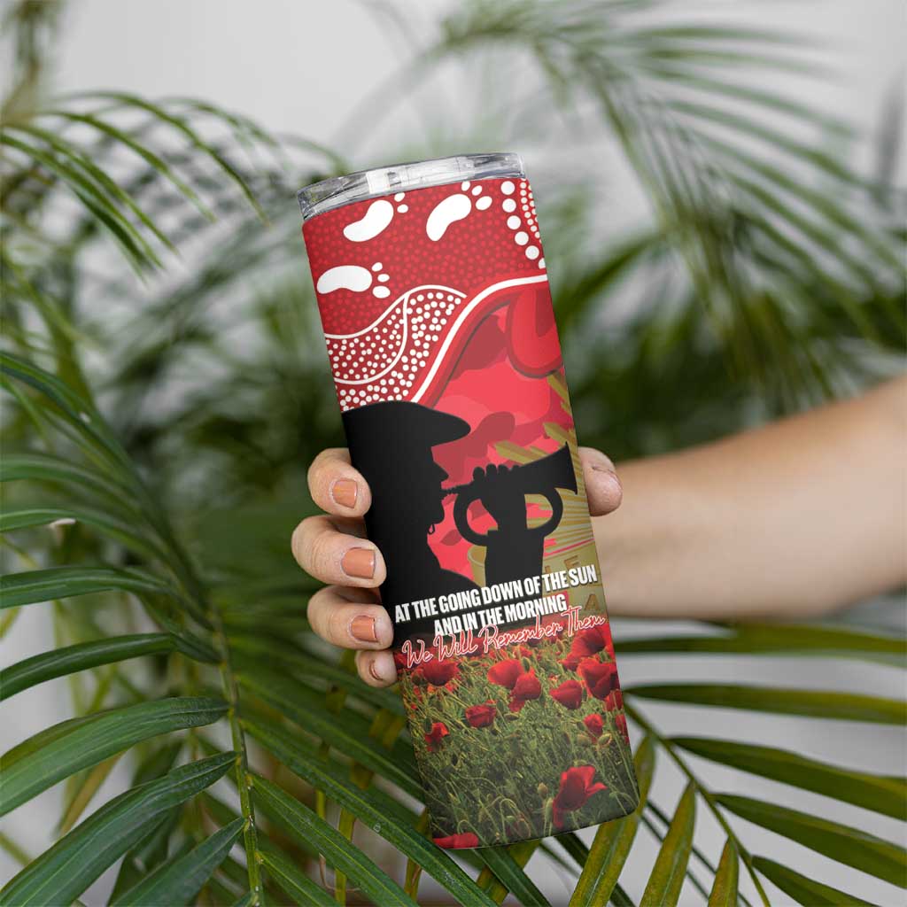 Personalised Dragons Rugby ANZAC Day Skinny Tumbler Last Post Poppy We Will Remember Them