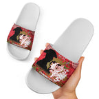 Personalised Dragons Rugby ANZAC Day Slide Sandals Last Post Poppy We Will Remember Them