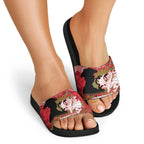 Personalised Dragons Rugby ANZAC Day Slide Sandals Last Post Poppy We Will Remember Them