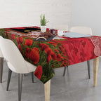 Personalised Dragons Rugby ANZAC Day Tablecloth Last Post Poppy We Will Remember Them
