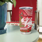 Personalised Dragons Rugby ANZAC Day Tumbler Cup Last Post Poppy We Will Remember Them