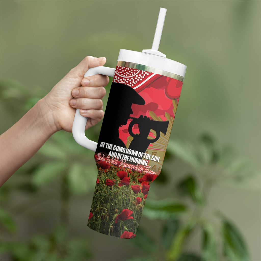 Personalised Dragons Rugby ANZAC Day Tumbler With Handle Last Post Poppy We Will Remember Them