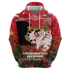 Personalised Dragons Rugby ANZAC Day Zip Hoodie Last Post Poppy We Will Remember Them