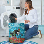 Personalised Sharks Rugby ANZAC Day Laundry Basket Last Post Poppy We Will Remember Them