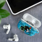 Personalised Sharks Rugby ANZAC Day AirPods Case Last Post Poppy We Will Remember Them