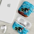 Personalised Sharks Rugby ANZAC Day AirPods Case Last Post Poppy We Will Remember Them