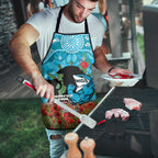 Personalised Sharks Rugby ANZAC Day Apron Last Post Poppy We Will Remember Them