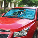 Personalised Sharks Rugby ANZAC Day Auto Sun Shade Last Post Poppy We Will Remember Them