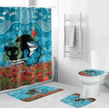 Personalised Sharks Rugby ANZAC Day Bathroom Set Last Post Poppy We Will Remember Them