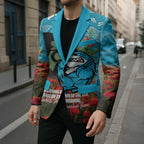Personalised Sharks Rugby ANZAC Day Blazer Last Post Poppy We Will Remember Them