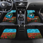 Personalised Sharks Rugby ANZAC Day Car Mats Last Post Poppy We Will Remember Them