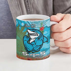 Personalised Sharks Rugby ANZAC Day Ceramic Mug Last Post Poppy We Will Remember Them