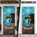 Personalised Sharks Rugby ANZAC Day Door Cover Last Post Poppy We Will Remember Them