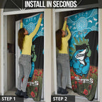 Personalised Sharks Rugby ANZAC Day Door Cover Last Post Poppy We Will Remember Them