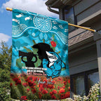 Personalised Sharks Rugby ANZAC Day Garden Flag Last Post Poppy We Will Remember Them