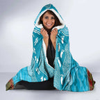 Personalised Sharks Rugby ANZAC Day Hooded Blanket Last Post Poppy We Will Remember Them