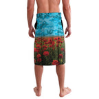 Personalised Sharks Rugby ANZAC Day Lavalava Last Post Poppy We Will Remember Them