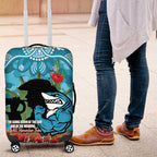 Personalised Sharks Rugby ANZAC Day Luggage Cover Last Post Poppy We Will Remember Them