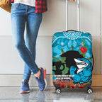 Personalised Sharks Rugby ANZAC Day Luggage Cover Last Post Poppy We Will Remember Them
