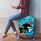 Personalised Sharks Rugby ANZAC Day Luggage Cover Last Post Poppy We Will Remember Them